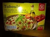 Mängden socker i Taboulé feuille de menthe huile olive