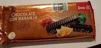 Mängden socker i Turrón crujiente chocolate con naranja