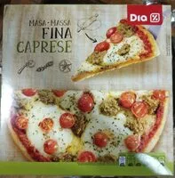 Mängden socker i Pizza caprese masa fina
