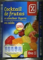 Mängden socker i Mezcla de frutas en almíbar