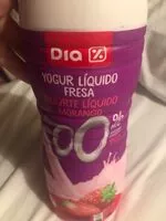 Mängden socker i Yogur líquido sabor fresa 0%