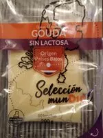 Mängden socker i Queso gouda sin lactosa