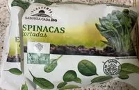 Mängden socker i Espinacas cortadas