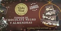 Mängden socker i Turrón de chocolate negro y almendras