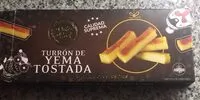Mängden socker i Turron de yema tostada