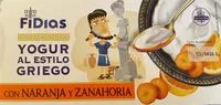 Mängden socker i Yogur al estilo griego con naranja y zanahoria