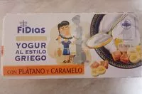 Mängden socker i Yogur estilo griego con platano y caramelo