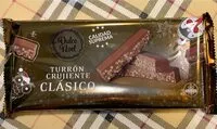Mängden socker i Turrón crujiente clásico