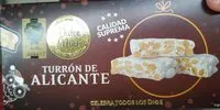 Mängden socker i Turrón de Alicante