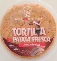 Mängden socker i Tortilla de patata fresca con chorizo