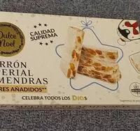 Mängden socker i Turrón imperial de almendras sin azúcares añadidos