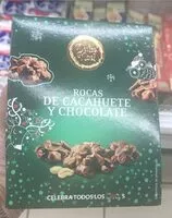 Mängden socker i Rocas de cacahuete y chocolate
