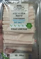 Mängden socker i Pechuga de pavo bajo en sal finas lonchas