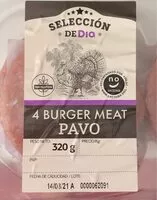 Mängden socker i Burger Meat Pavo