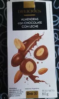 Mängden socker i Almendras con chocolate con leche