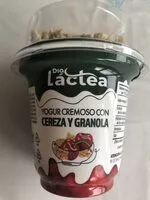 Mängden socker i yogur cremoso con cereza y granola