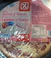 Mängden socker i Pizza Jamón y Queso