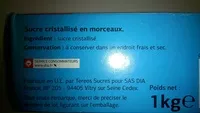 Mängden socker i Sucre cristallisé en moreaux