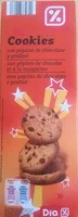 Mängden socker i Cookies aux pépites de chocolat et à la nougatine