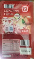 Mängden socker i Lardons fumés (Qualité supérieure)
