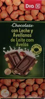 Mängden socker i Chocolate con leche y avellanas