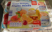 Mängden socker i Yaourt Brassés - Fruits mixés - Sans Morceaux