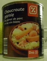 Mängden socker i Choucroute garnie au jarret de porc et au vin blanc