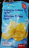 Mängden socker i Patatas Fritas light **