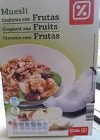 Mängden socker i Cereales muesli con frutas