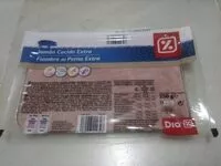 Mängden socker i Jamón cocido  extra