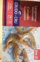 Mängden socker i Langostino Vannamei