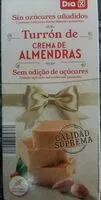 Mängden socker i Turron de crema de almendras