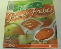 Mängden socker i Compote de pommes fraises