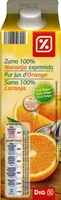 Mängden socker i Zumo de naranja 100% con pulpa