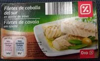 Mängden socker i Filetes de caballa del Sur en aceite de oliva