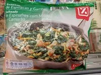 Mängden socker i Salteado de espinacas y gambas