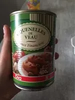 Mängden socker i Quenelles de veau sauce financiere