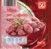 Mängden socker i Mini saucisson sec 