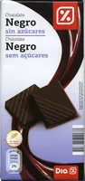 Mängden socker i Tableta de chocolate negro sin azúcares