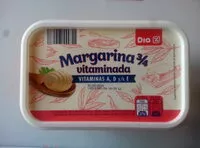 Mängden socker i Margarina vitaminada