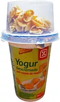 Mängden socker i Yogur descremado con copos de maíz
