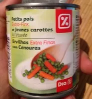Mängden socker i Petits pois Extra Fins et Jeunes Carottes à l'étuvée
