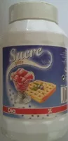 Mängden socker i Sucre glace