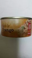 Mängden socker i Paté de Frango