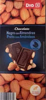 Mängden socker i Chocolate negro con almendras enteras