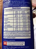 Mängden socker i Lait demi écrémé