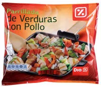 Mängden socker i Parrillada de verduras con pollo