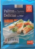 Mängden socker i Palitos de surimi