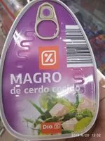 Mängden socker i Magro de Cerdo Cocido