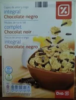 Mängden socker i Copos de arroz y trigo integral con chocolate negro
